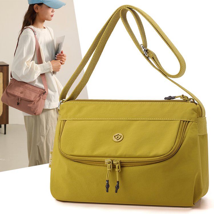 Women's Multi-Pocket Nylon Crossbody Bag view 1