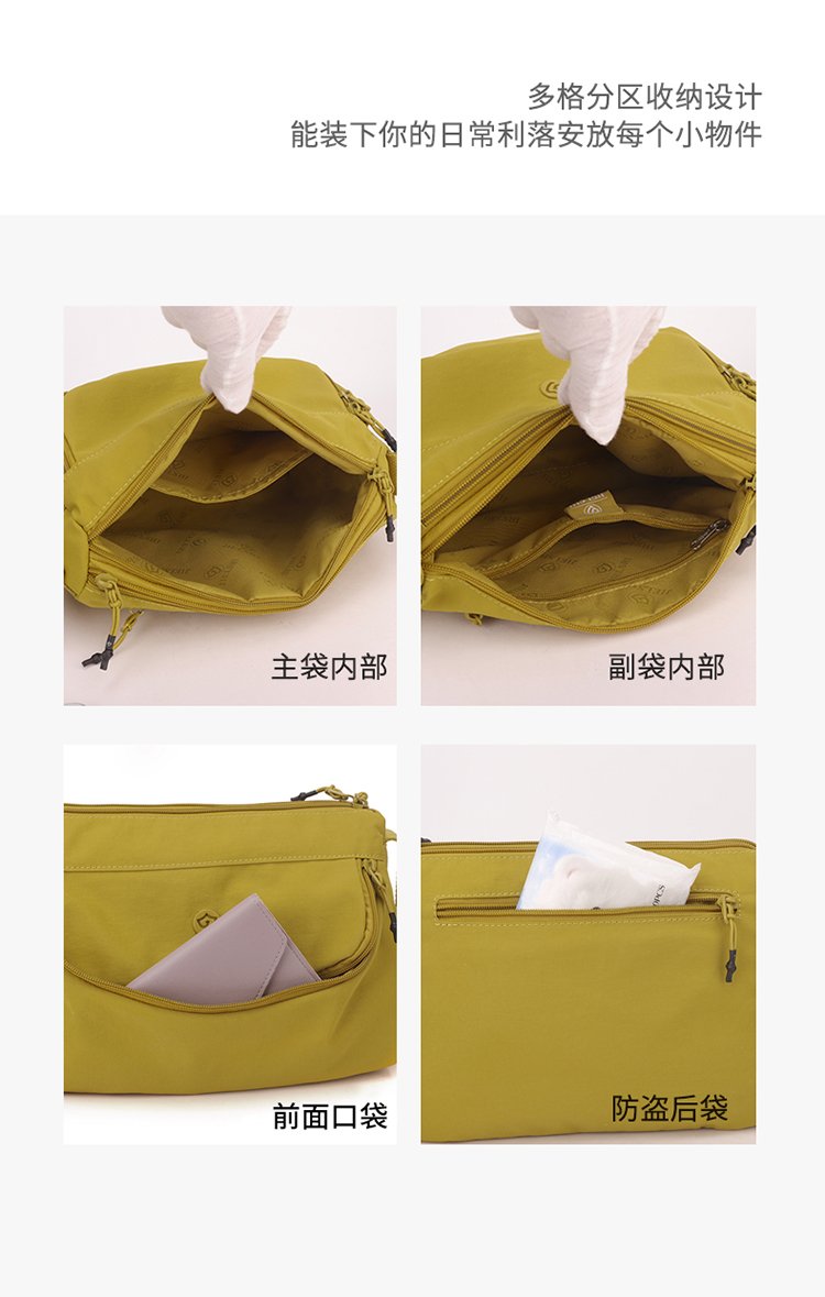 Women's Multi-Pocket Nylon Crossbody Bag detail 15