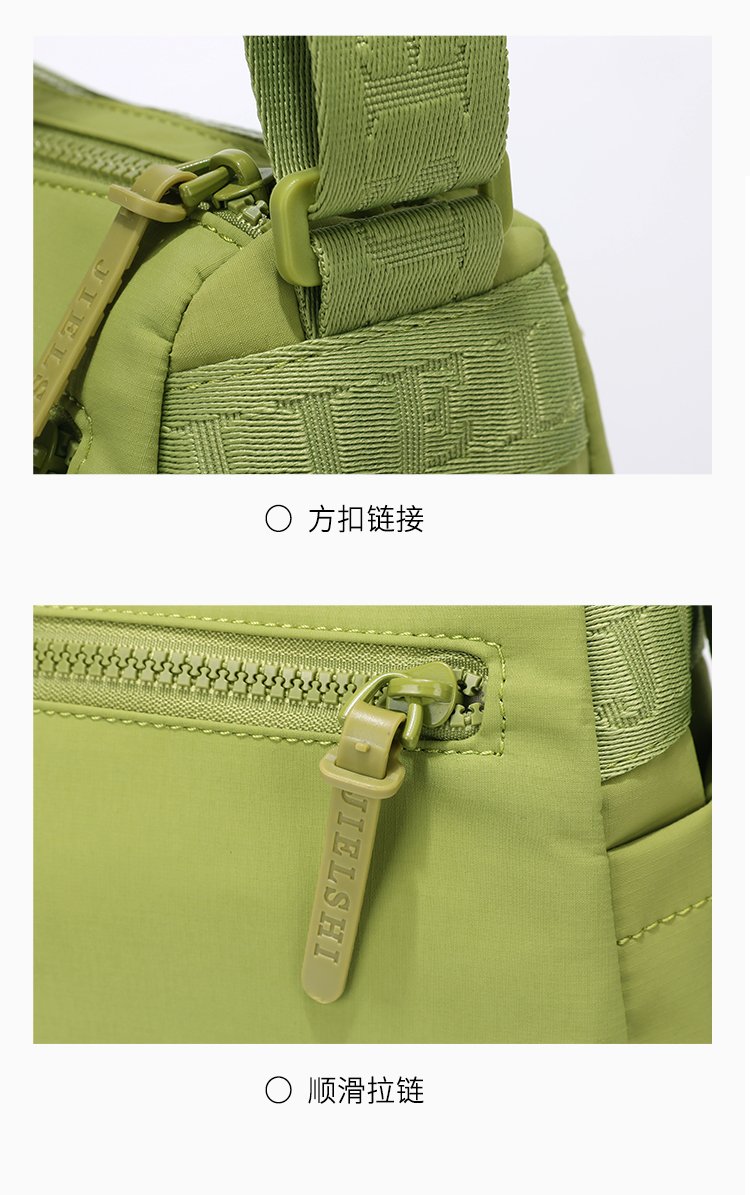 Women's Front Zip Nylon Crossbody Bag detail 28