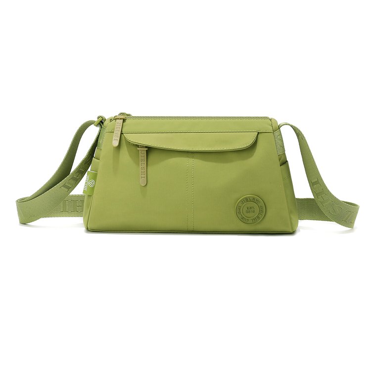 Women's Front Zip Nylon Crossbody Bag view 3