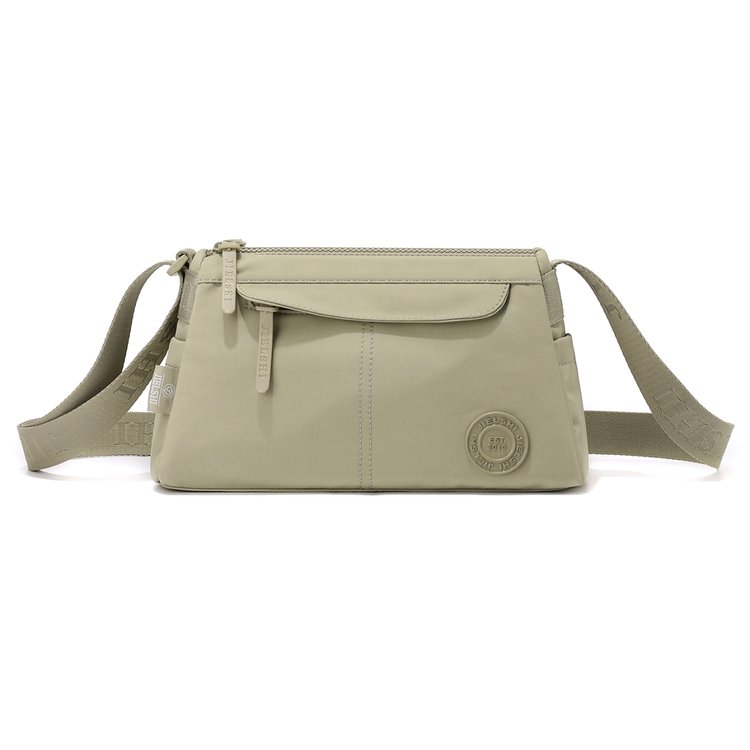 Women's Front Zip Nylon Crossbody Bag view 4