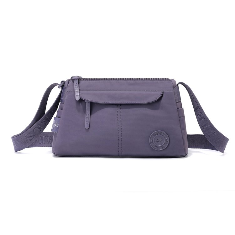 Women's Front Zip Nylon Crossbody Bag view 5