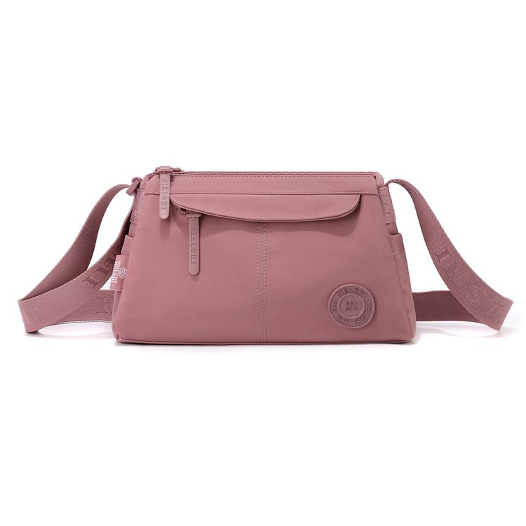 Women's Front Zip Nylon Crossbody Bag view 6