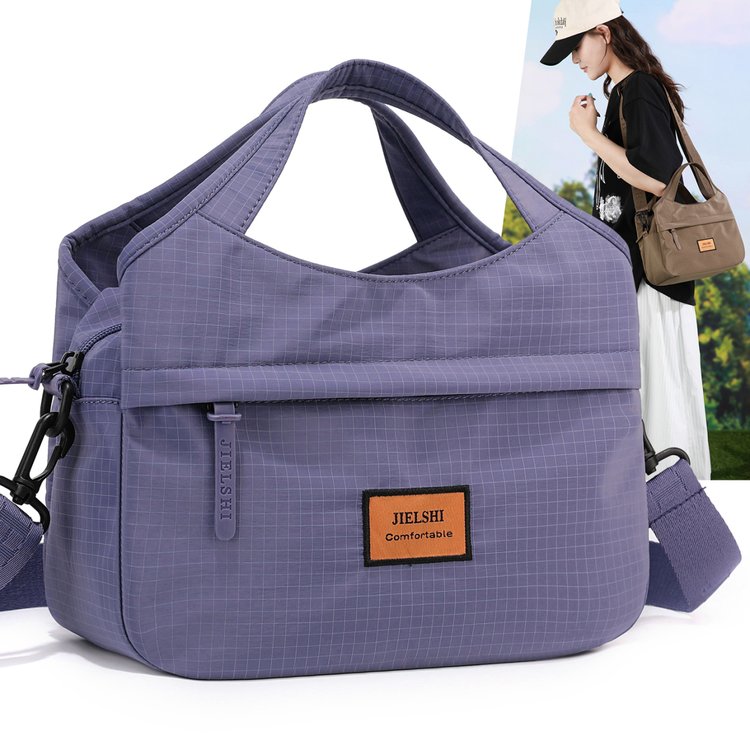 Women's Textured Nylon Top Handle Bag view 2