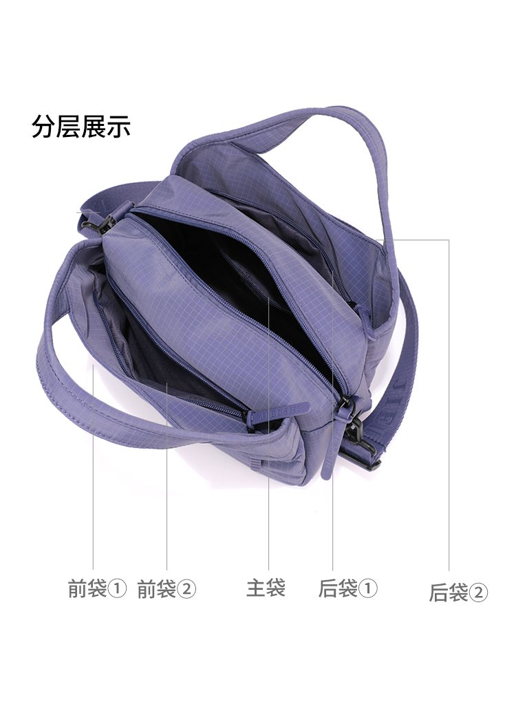 Women's Textured Nylon Top Handle Bag detail 11
