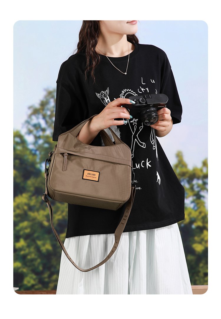 Women's Textured Nylon Top Handle Bag detail 24
