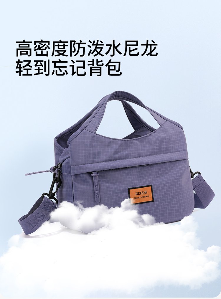 Women's Textured Nylon Top Handle Bag detail 39
