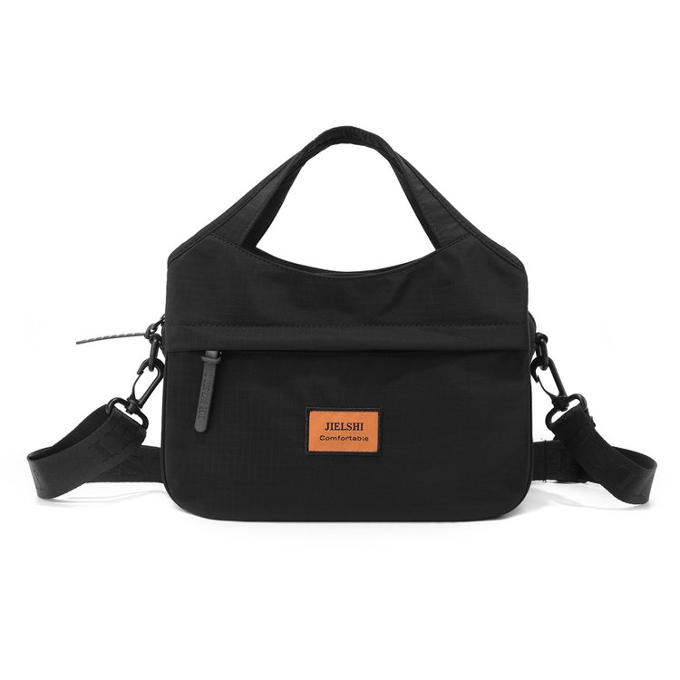 Women's Textured Nylon Top Handle Bag view 1