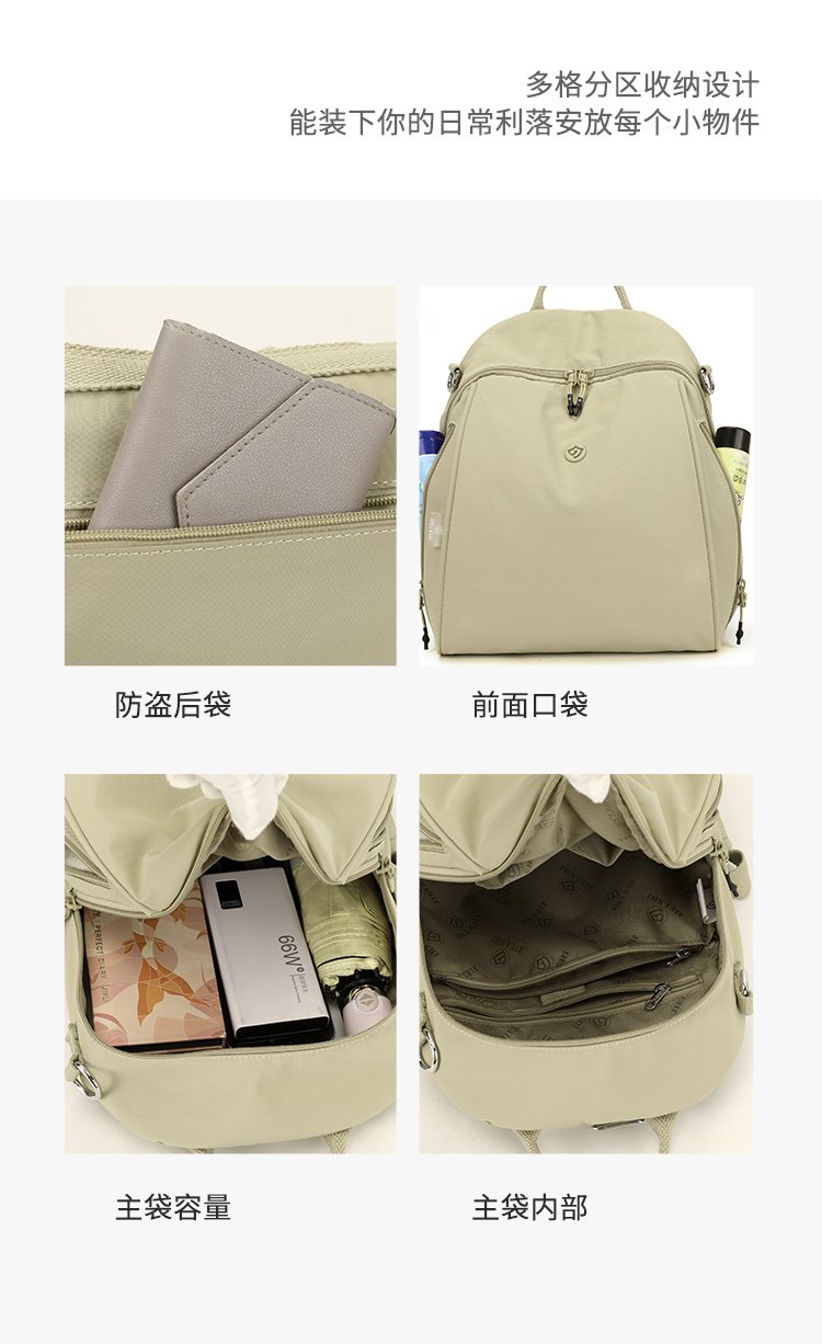 Women's Casual Nylon Backpack detail 15