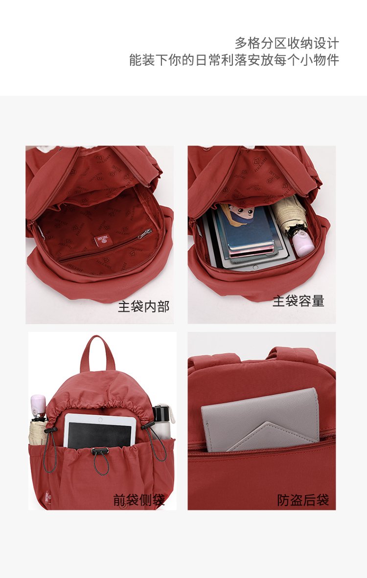 Women's Casual Nylon Backpack detail 15