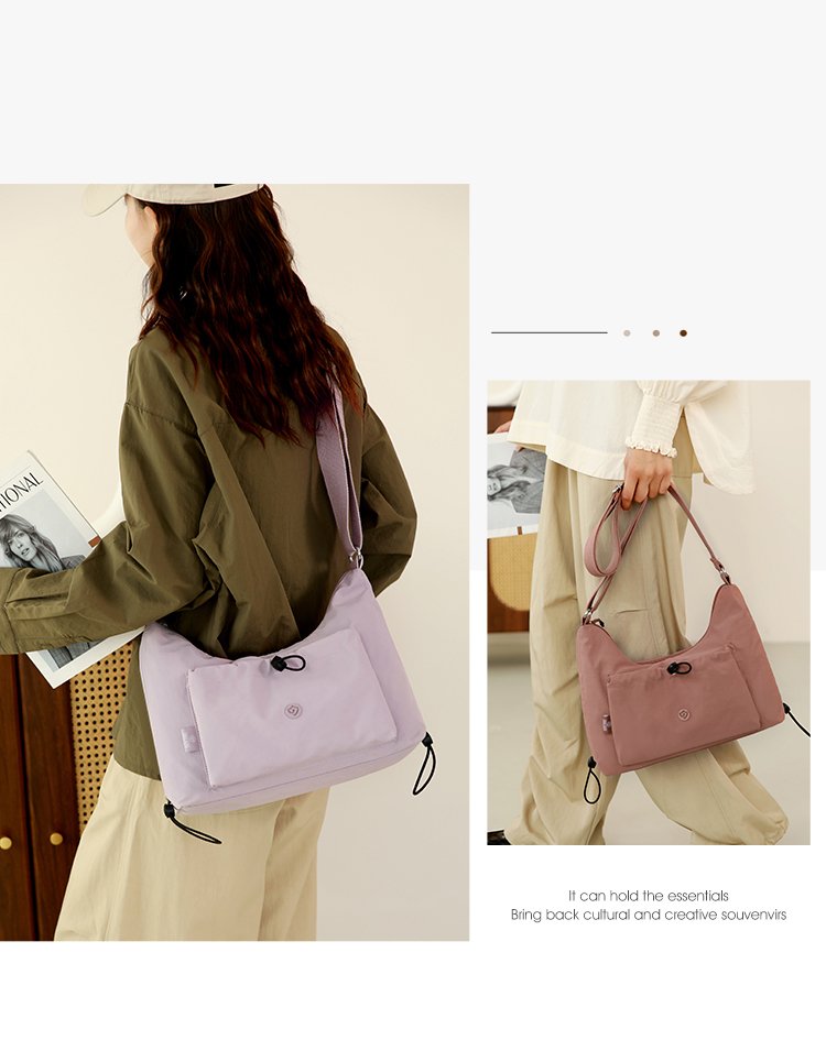Women's Soft Everyday Nylon Shoulder Bag detail 18