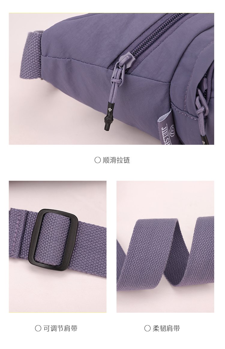 Women's Multi-Pocket Nylon Waist Bag detail 19