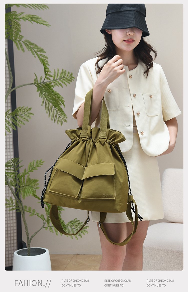 Women's Casual Nylon Backpack detail 16