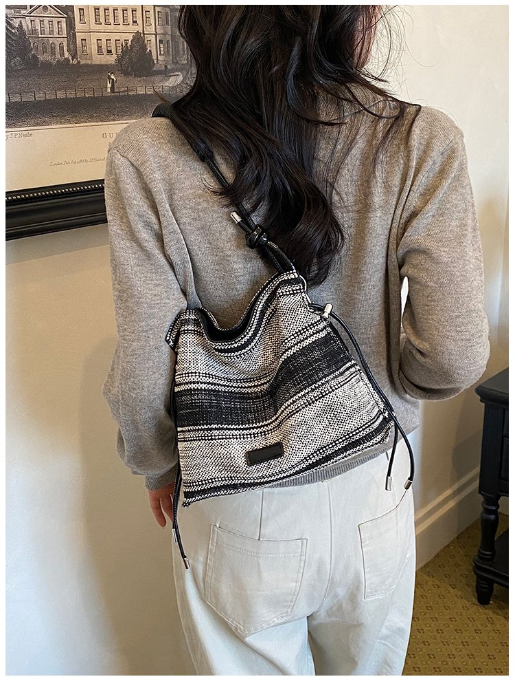 Women's Relaxed Fabric Shoulder Bag with Magnetic Snap detail 28
