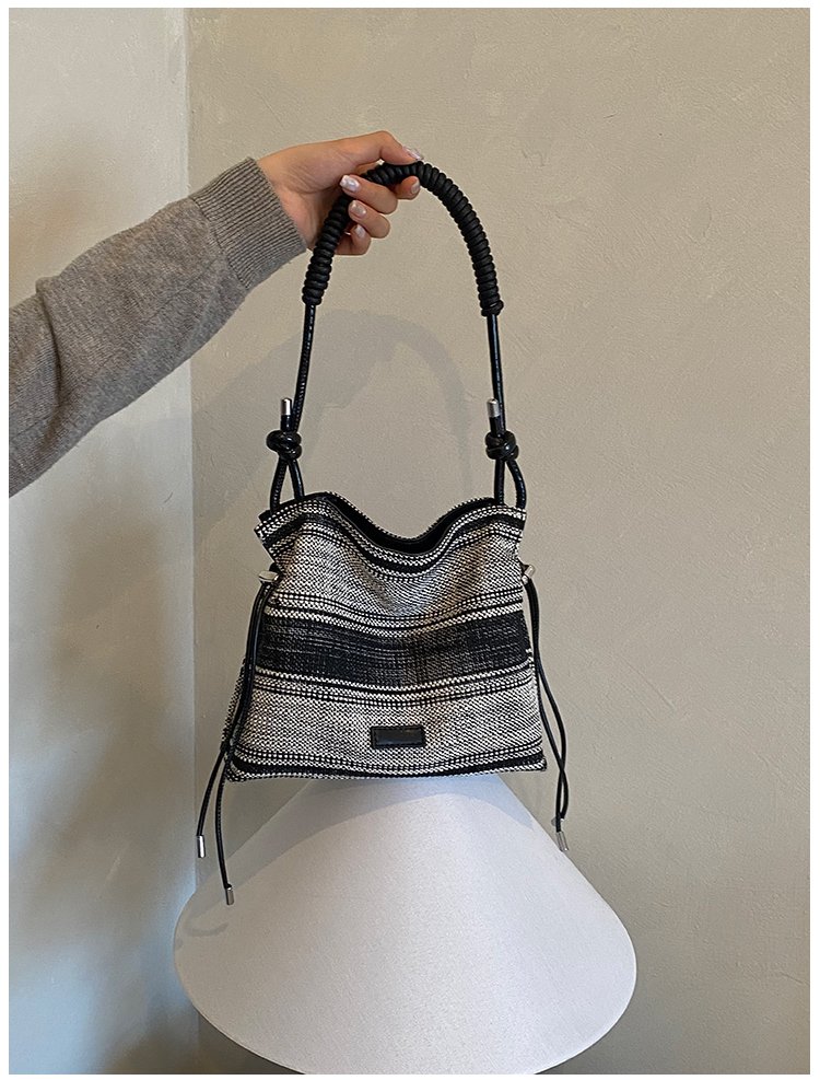 Women's Relaxed Fabric Shoulder Bag with Magnetic Snap detail 29