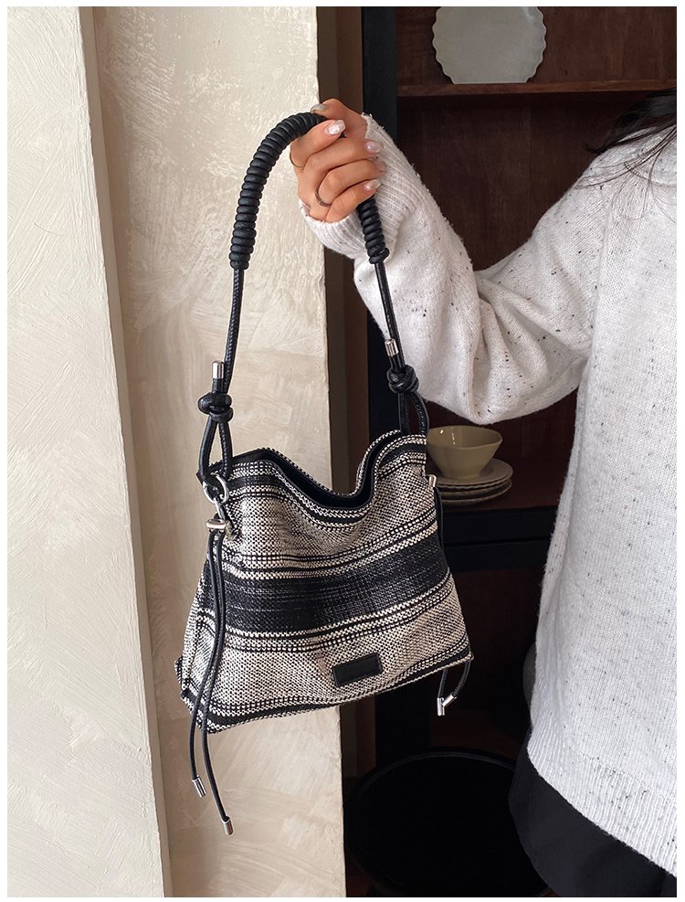 Women's Relaxed Fabric Shoulder Bag with Magnetic Snap detail 40