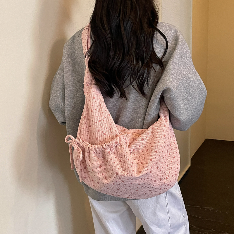 Women's Printed Dumpling Crossbody Bag with Adjustable Strap detail 1