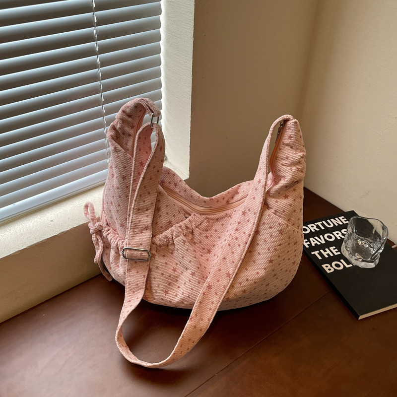 Women's Printed Dumpling Crossbody Bag with Adjustable Strap view 1