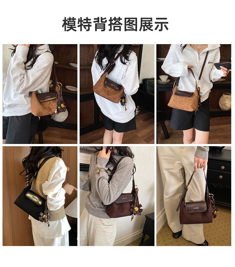 Women's Professional PU Leather Crossbody Bag with Zipper detail 7