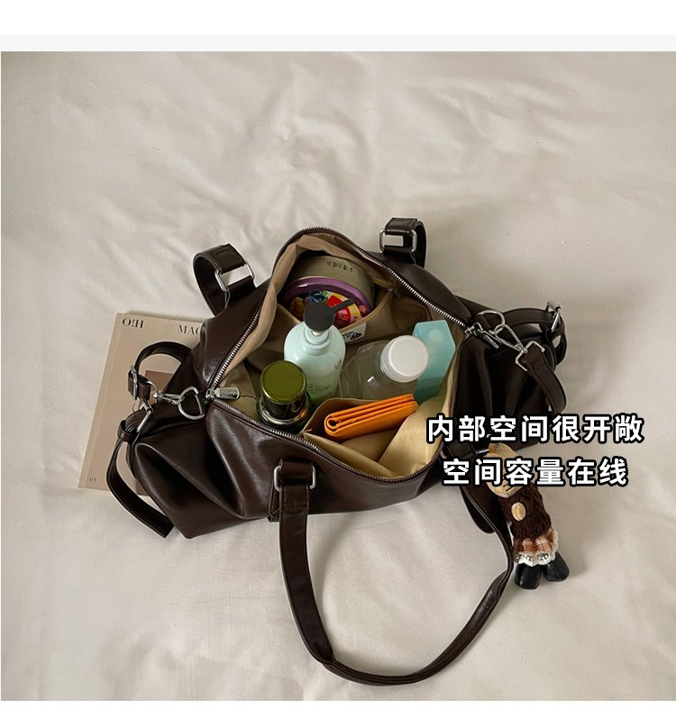 Women's Timeless PU Leather Crossbody Bag with Zipper detail 12