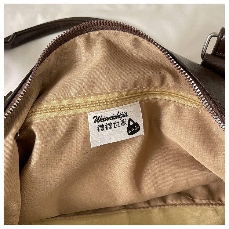 Women's Timeless PU Leather Crossbody Bag with Zipper detail 19