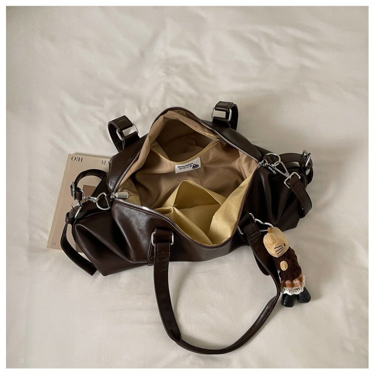 Women's Timeless PU Leather Crossbody Bag with Zipper detail 20