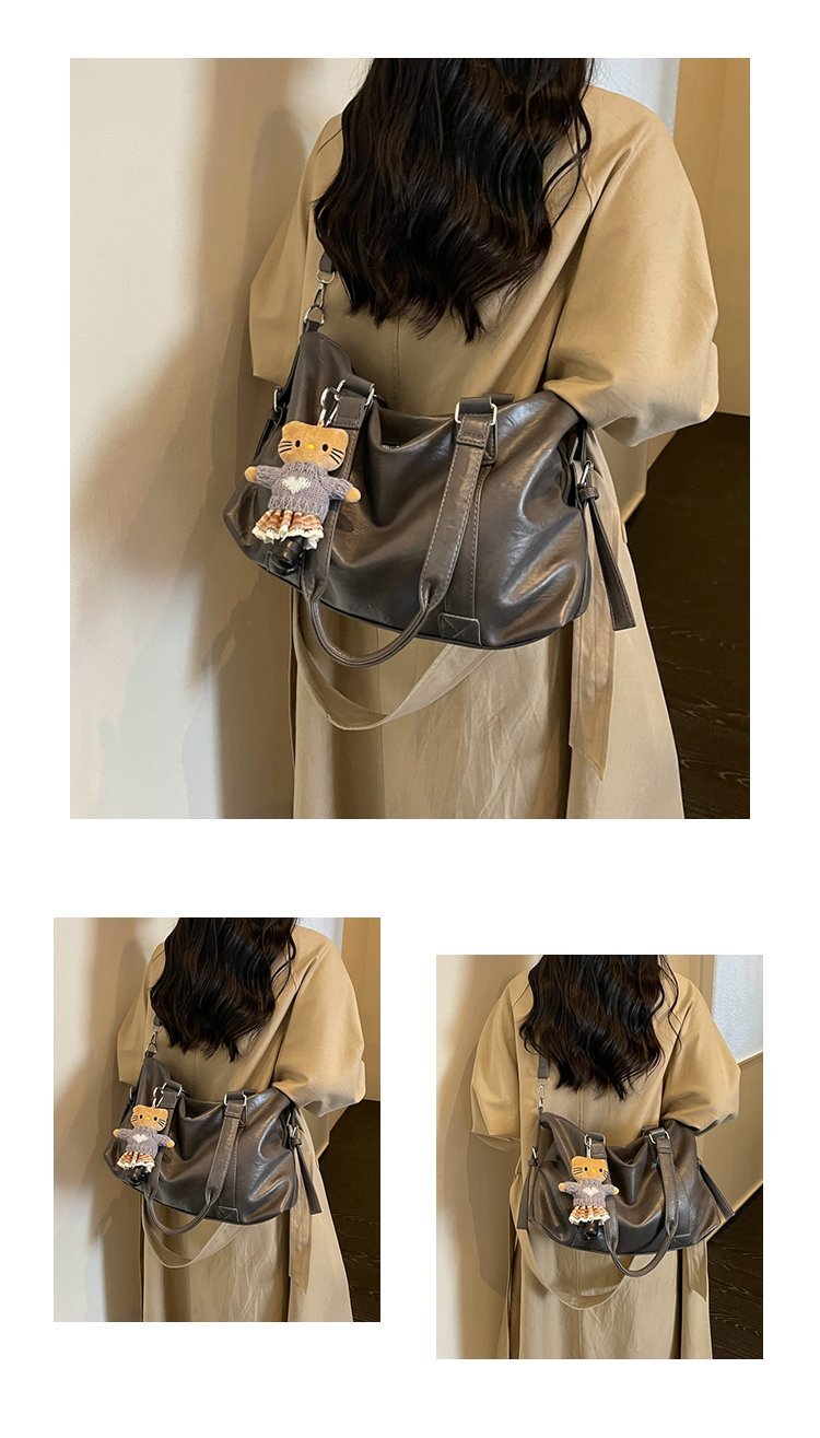 Women's Timeless PU Leather Crossbody Bag with Zipper detail 33