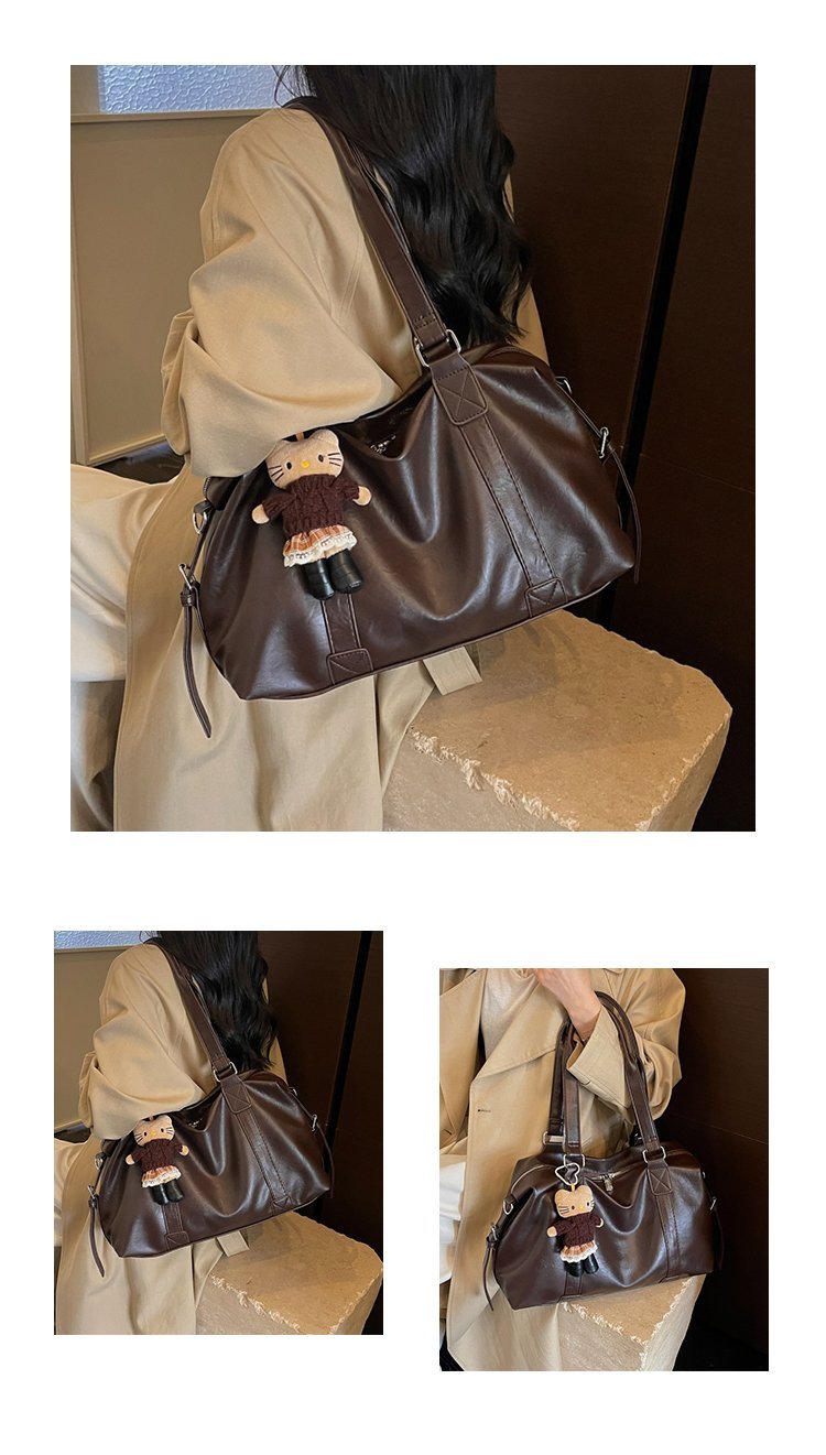 Women's Timeless PU Leather Crossbody Bag with Zipper detail 34
