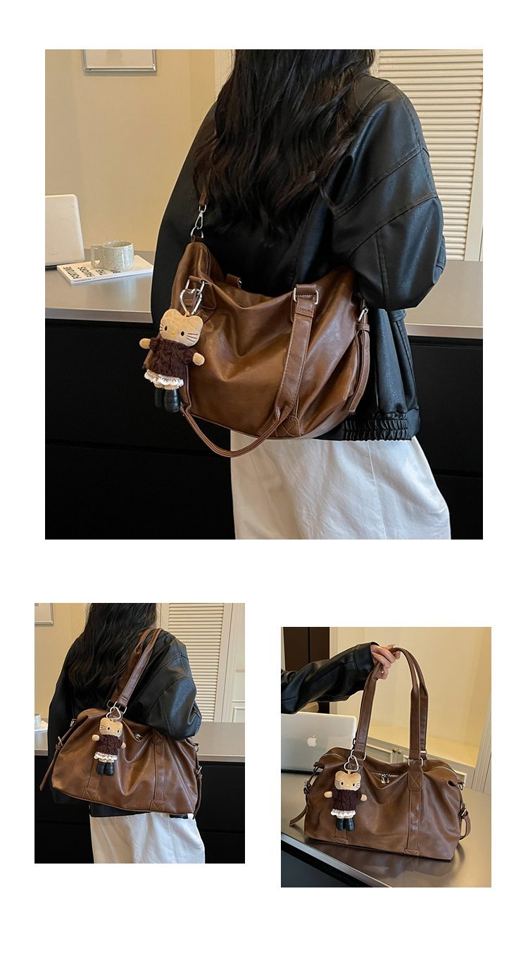 Women's Timeless PU Leather Crossbody Bag with Zipper detail 37