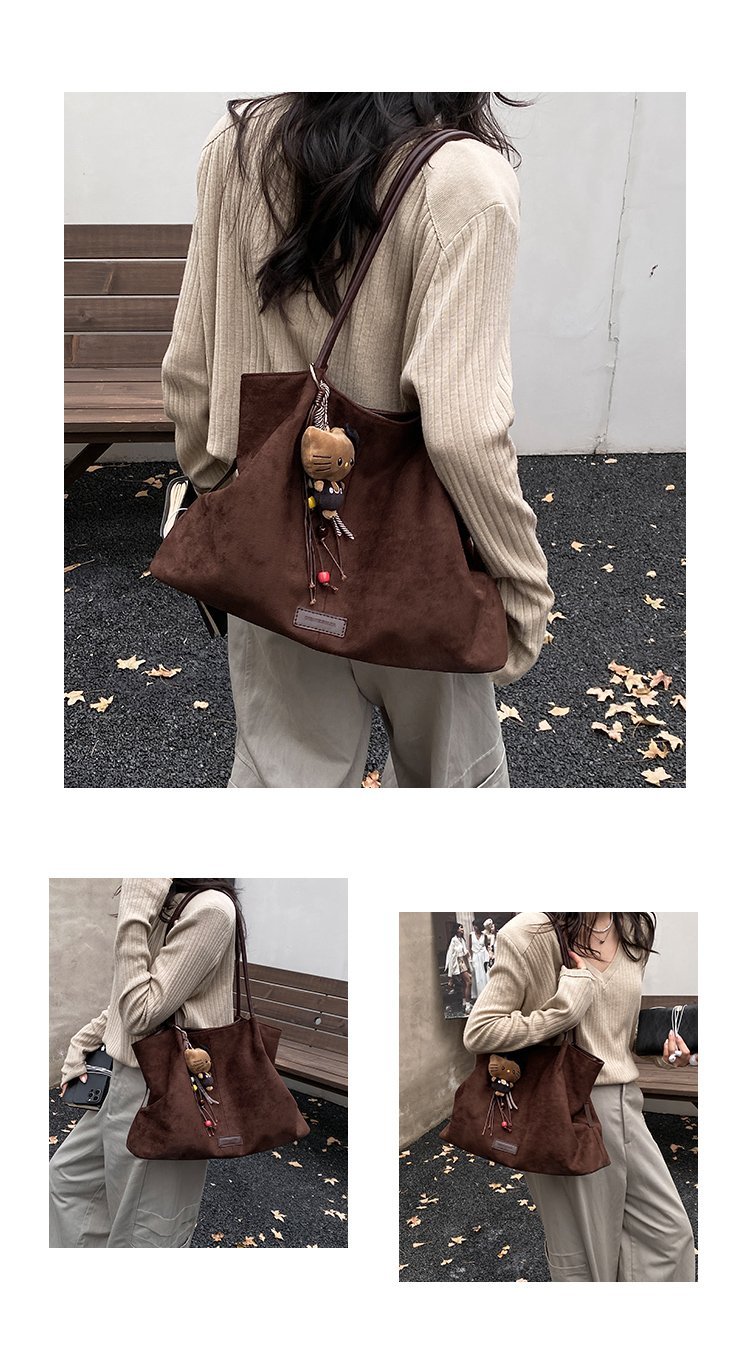 Women's Timeless PU Leather Tote Bag with Charm with Zipper detail 10