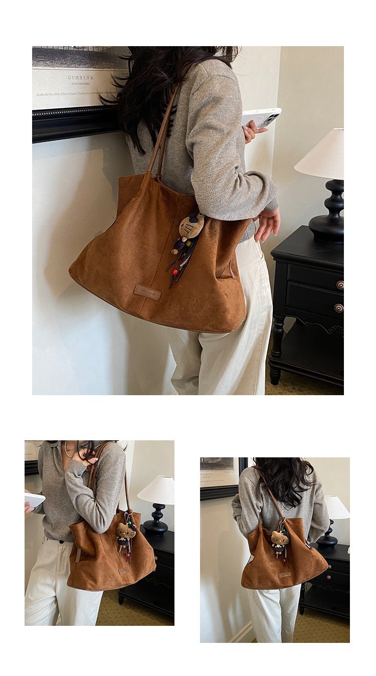 Women's Timeless PU Leather Tote Bag with Charm with Zipper detail 11