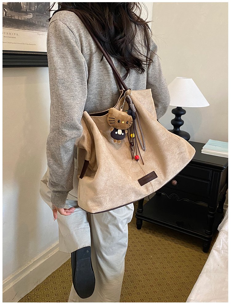 Women's Timeless PU Leather Tote Bag with Charm with Zipper detail 25