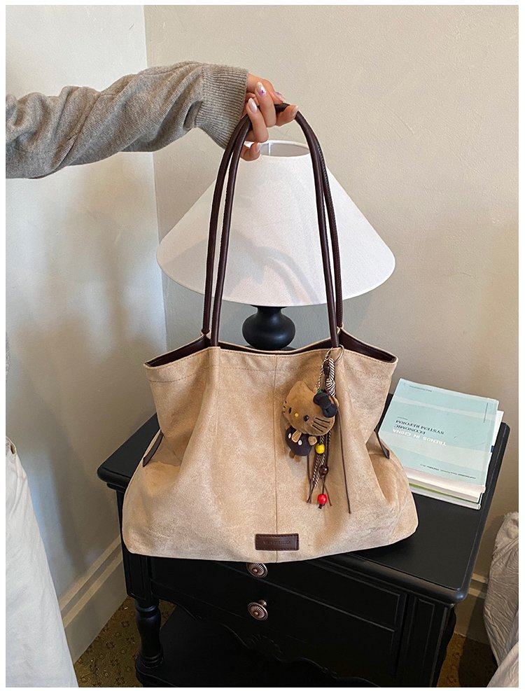 Women's Timeless PU Leather Tote Bag with Charm with Zipper detail 26