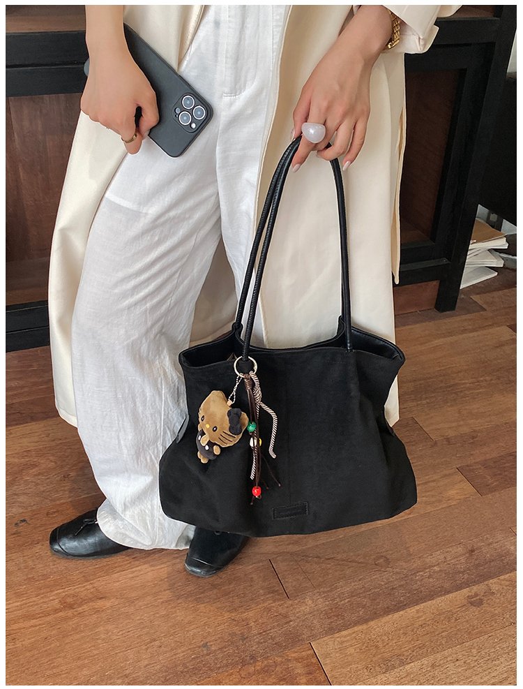 Women's Timeless PU Leather Tote Bag with Charm with Zipper detail 40