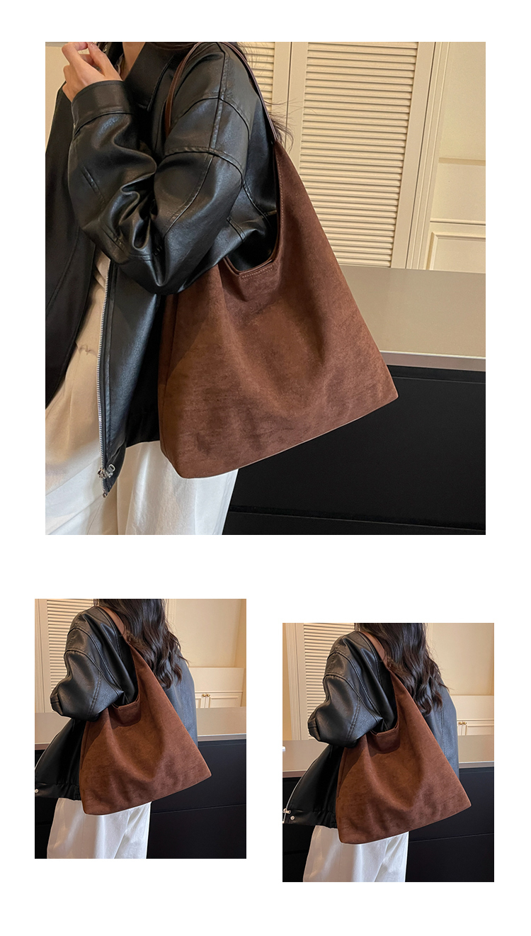 Fashion Striped PU Leather Shoulder Bag for Women detail 10