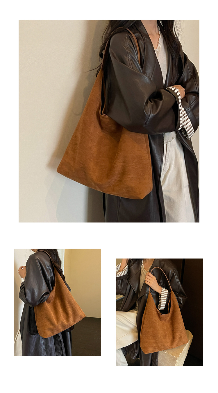 Fashion Striped PU Leather Shoulder Bag for Women detail 11