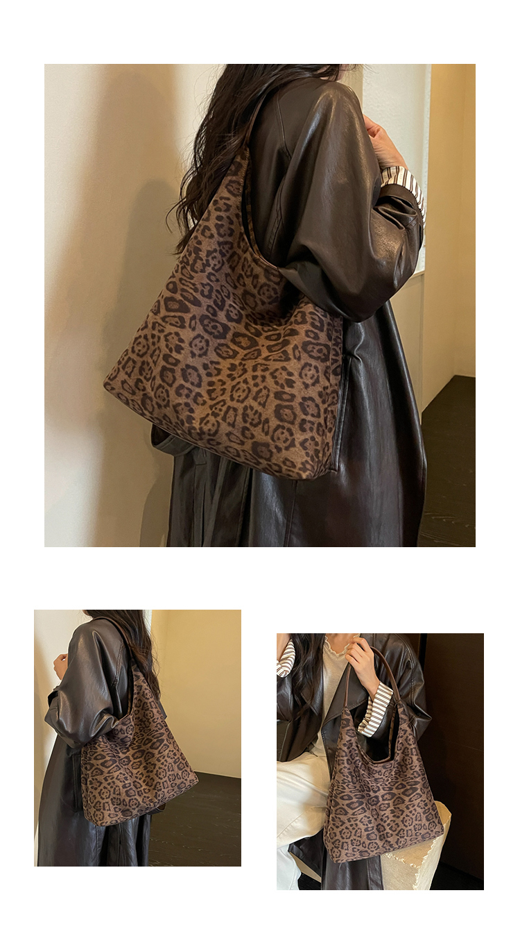 Fashion Striped PU Leather Shoulder Bag for Women detail 8