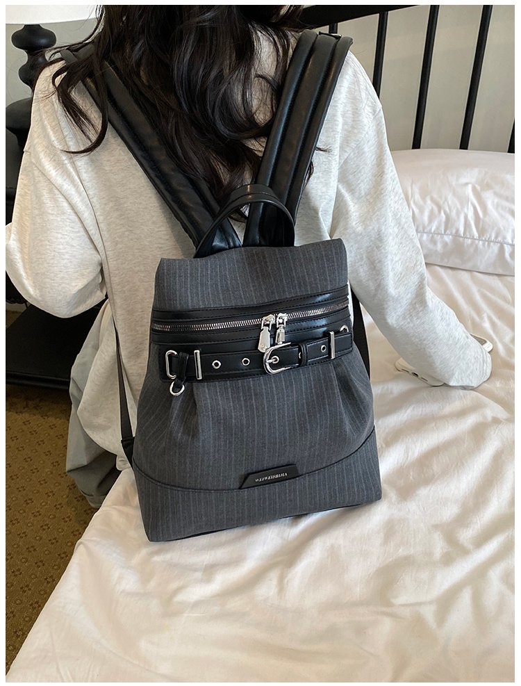 Women's Work Striped Fabric Backpack detail 35