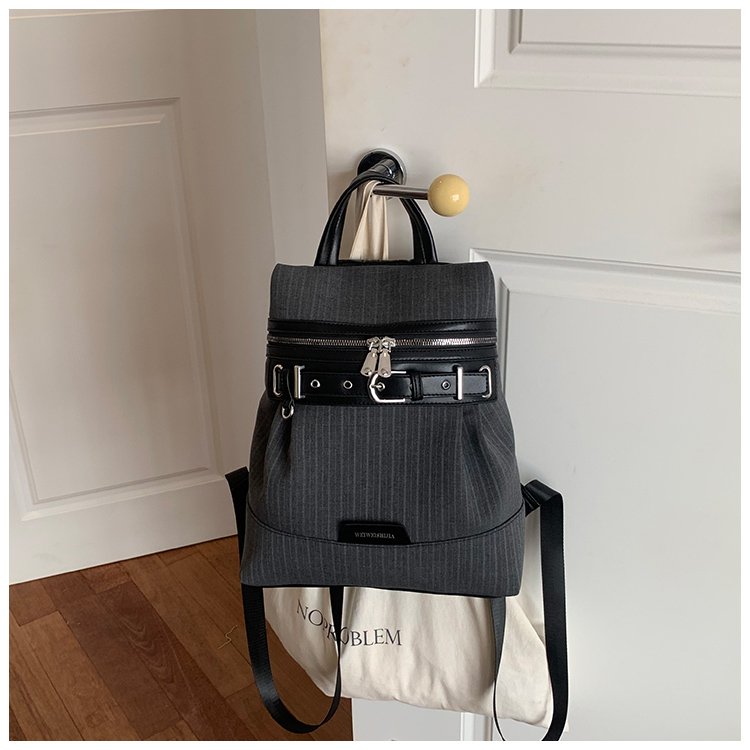 Women's Work Striped Fabric Backpack detail 40