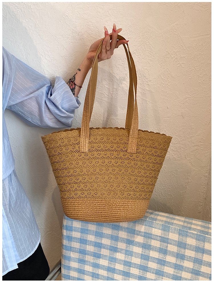 Women's Straw Woven Tote Bag detail 24