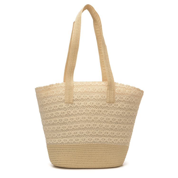 Women's Straw Woven Tote Bag view 1