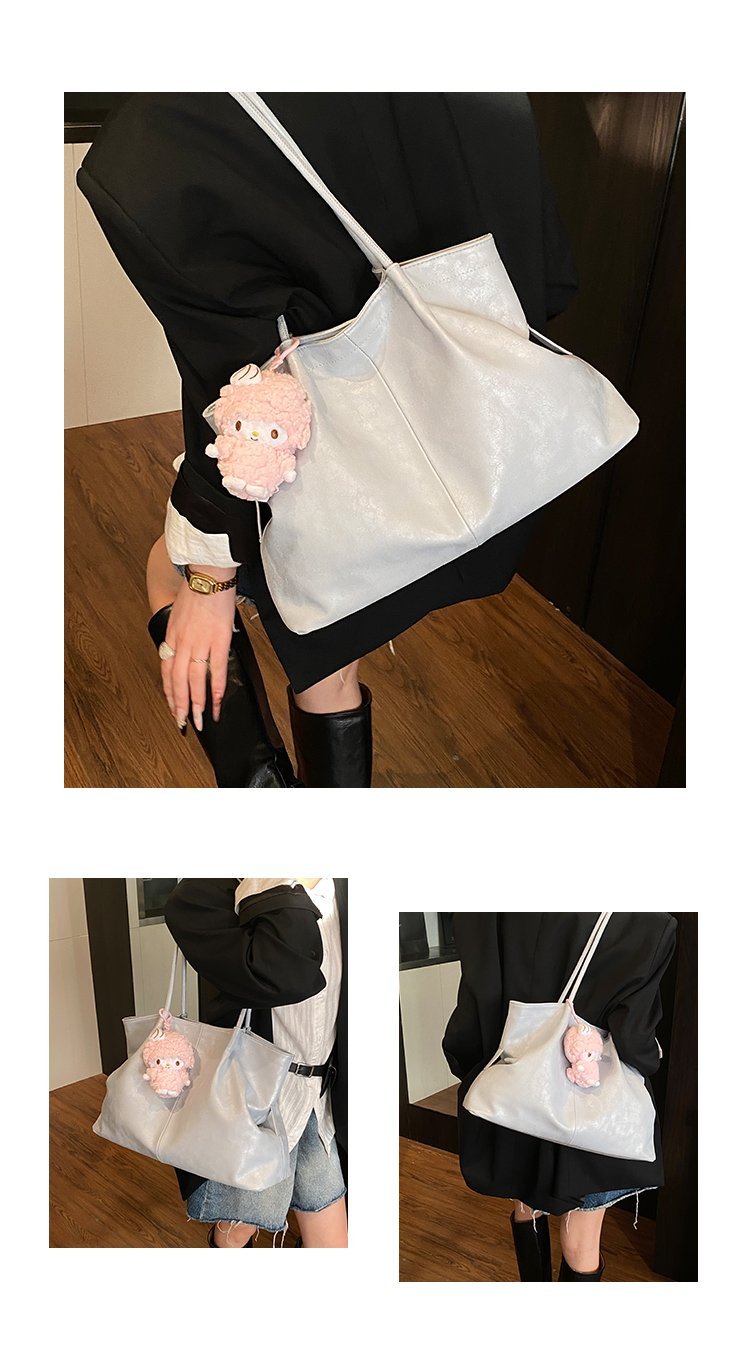 Women's PU Leather Zip Top Handle Handbag detail 9