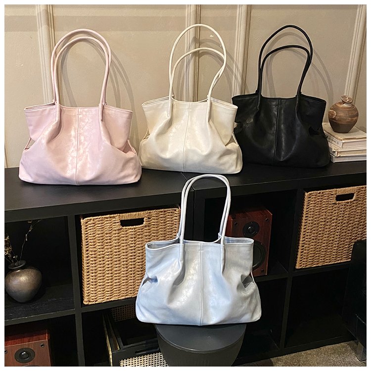 Women's PU Leather Zip Top Handle Handbag detail 1