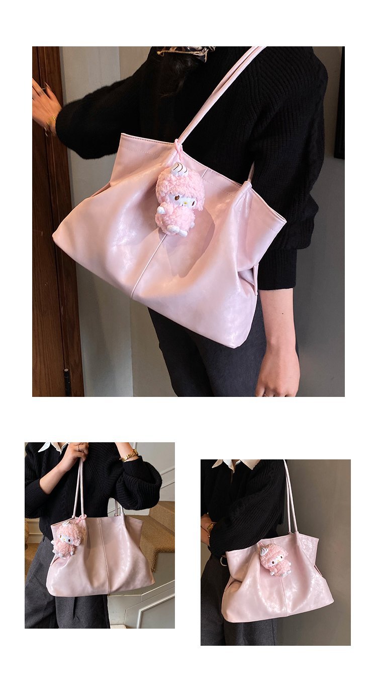 Women's PU Leather Zip Top Handle Handbag detail 8