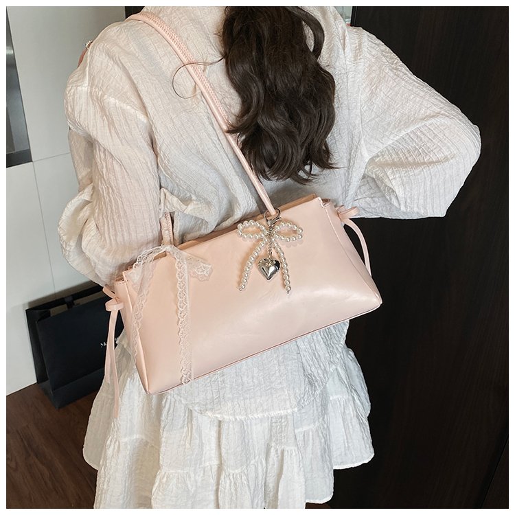 Women's PU Leather Zip Top Handle Shoulder Bag view 2