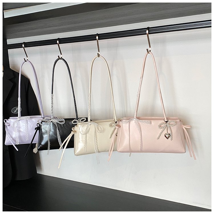 Women's PU Leather Zip Top Handle Shoulder Bag detail 1