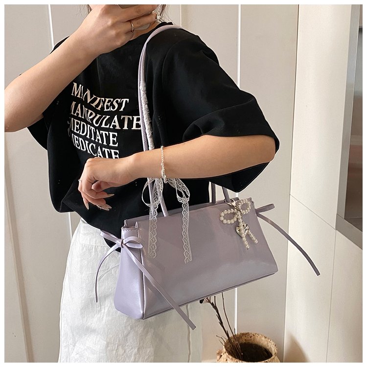 Women's PU Leather Zip Top Handle Shoulder Bag detail 20