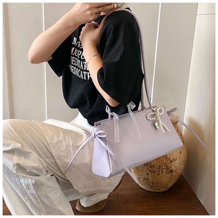 Women's PU Leather Zip Top Handle Shoulder Bag detail 23