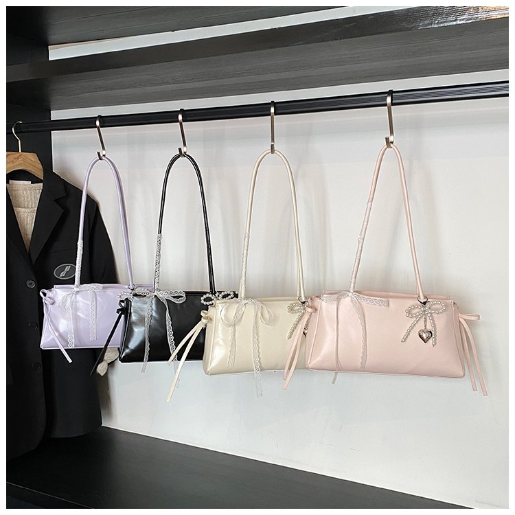 Women's PU Leather Zip Top Handle Shoulder Bag detail 2