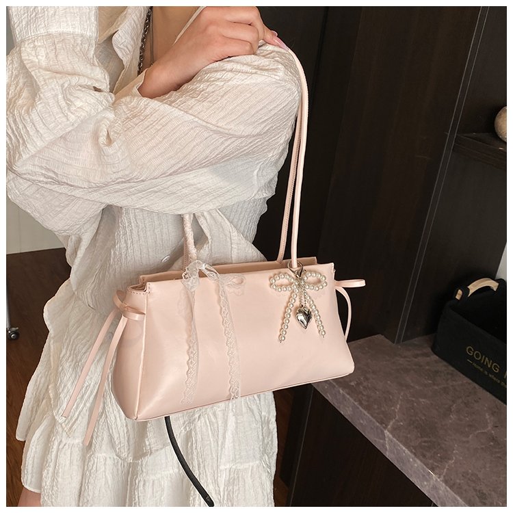 Women's PU Leather Zip Top Handle Shoulder Bag detail 32